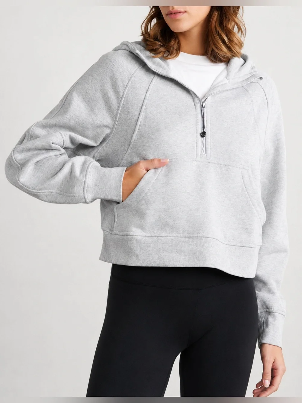Lululemon Scuba Half Zip Oversized Hoodie Hooded Sweatshirt Gray XS/S *s